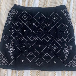 Beaded Mini Skirt